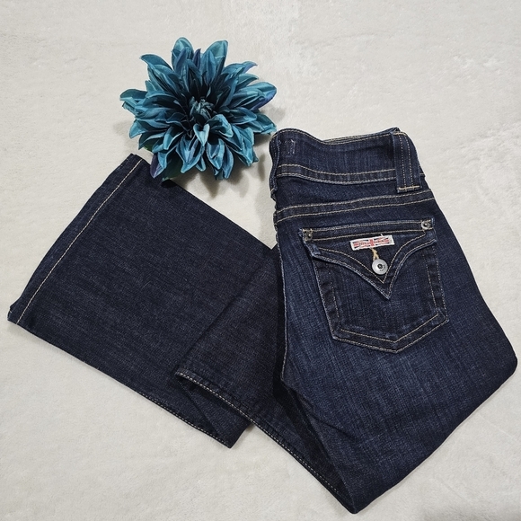Hudson ✦ Beth Baby Bootcut Jeans ✦ Size 25 Majesty Wash Dark Denim EUC - Picture 11 of 16